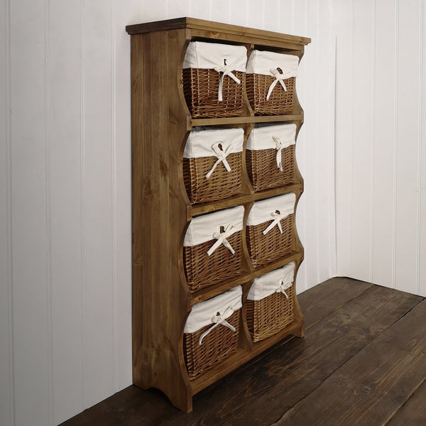 Shoe rack - Country Cubby Tower With Baskets