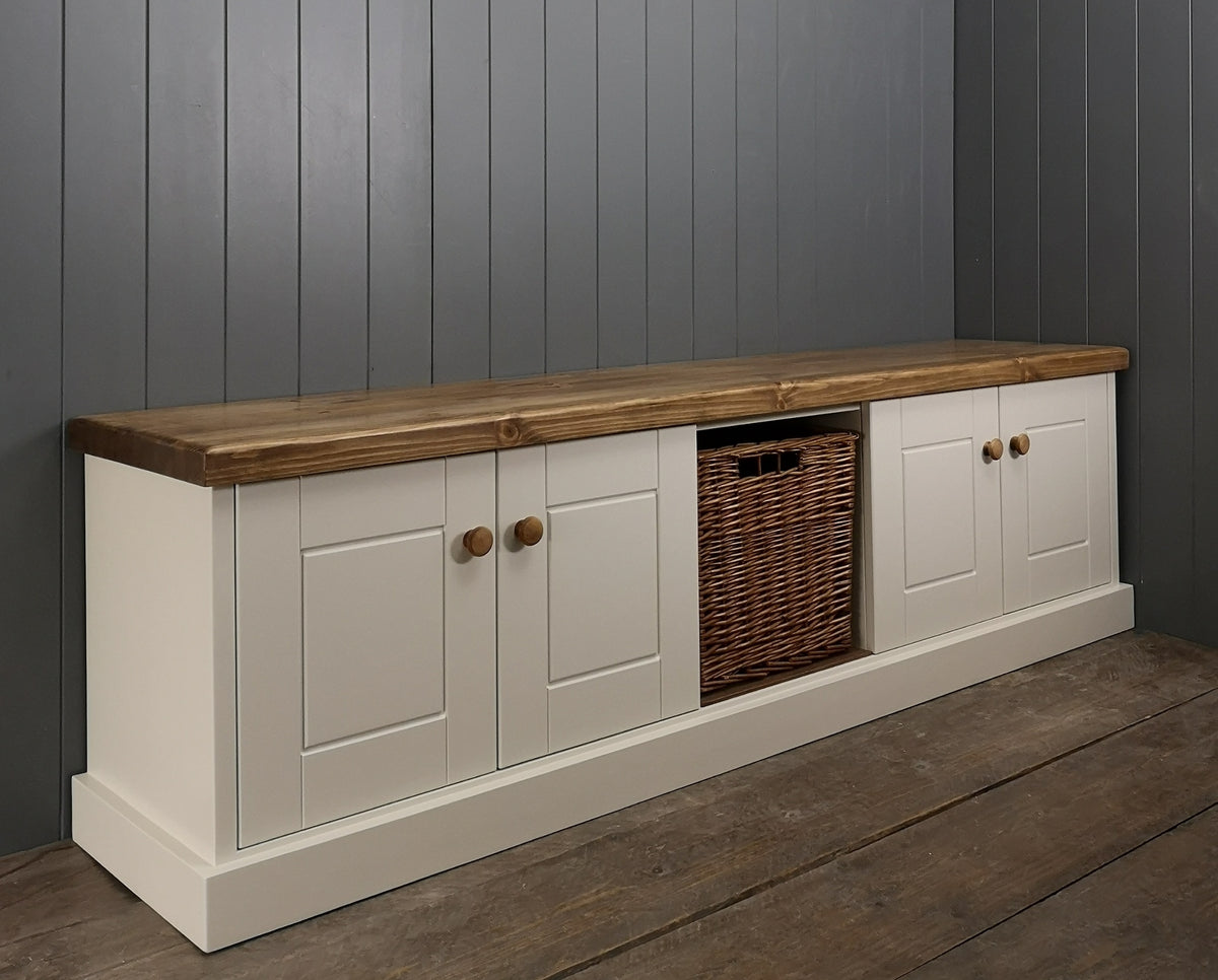 Extra Large Rustic Storage Table Extra Large Rustic Storage Cupboard and Storage Basket – Original Crate ...