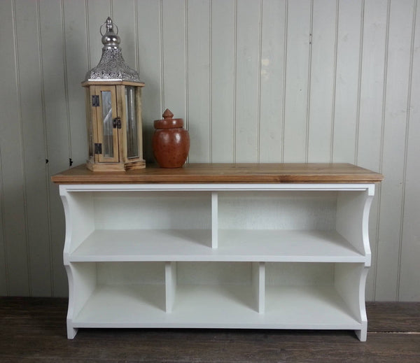 Shoe Bench With Cubbies - Country