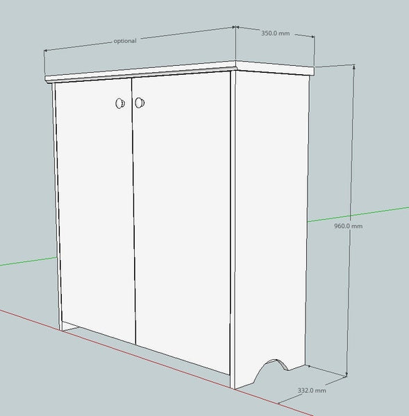 Original Crate Furniture cupboard dimensions