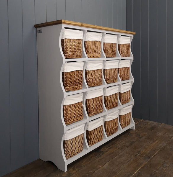Large Country Cubby Chest With Baskets