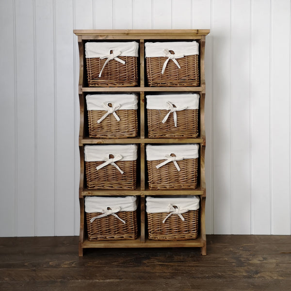 Shoe rack - Country Cubby Tower With Baskets